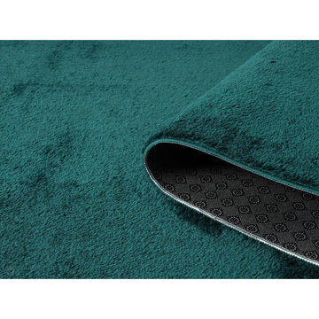 Washable Comfy Plain CMF00 Emerald Round Rug-Desire Rugs-Rug Love - The Most Loved Rug Store